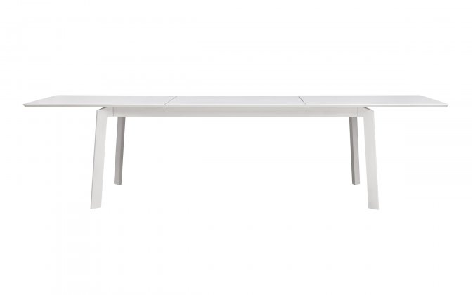 PORTO ERCOLE stół ogrodowy aluminiowy rozkładany 200–300×102 biały