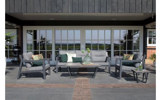 Nowoczesne meble ogrodowe aluminiowe PORTO RICO ciemnoszare Nowoczesne meble ogrodowe aluminiowe PORTO RICO ciemnoszare