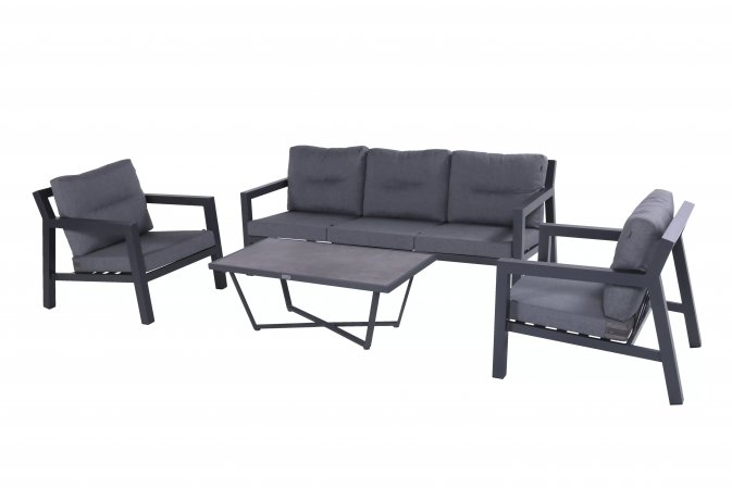 Nowoczesne meble ogrodowe aluminiowe PORTO RICO ciemnoszare Nowoczesne meble ogrodowe aluminowe PORTO RICO ciemnoszare