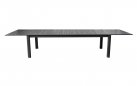 SANTORINI stół ogrodowy aluminiowy rozkładany 265–398×110 antracyt
