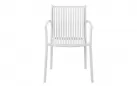 Krzesło SIENA ogrodowe z podłokietnikami z polipropylenu  kolor biały horeca