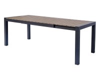 Graitowy Stół ogrodowy aluminiowy rozkładany 160-210 MAJORCA z blatem z desek kompozytowych