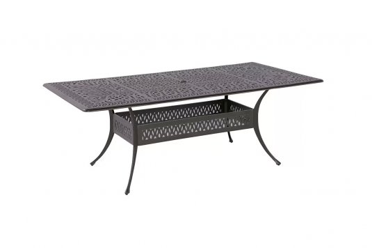 Prostokątny stół ogrodowy odlewane aluminium brąz AMALFI hartman