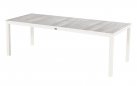 Stół ogrodowy COMINO aluminium blat ceramika 223×100×75 cm biały