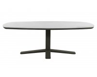 Stół ogrodowy, zanzibar 220  z blatem z kamienia, spiekanego o wyglądzie marmuru jasnoszarego