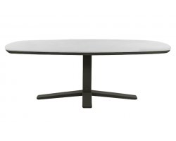 Stół ogrodowy, zanzibar 220  z blatem z kamienia, spiekanego o wyglądzie marmuru jasnoszarego