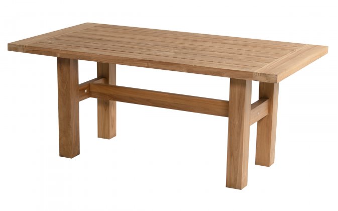 Stół ogrodowy Hartman YASMANI 180×100 cm – teak naturalny, konstrukcja z litego drewna, klasyczny design