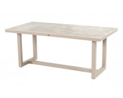Stół ogrodowy LUTO aluminium ceramika długość 180 cm kolor taupe piaskowy beżowy