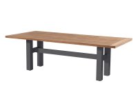 Stół ogrodowy HERON Hartman teak aluminium 240x100 cm 6-8 osobowy taras i ogród