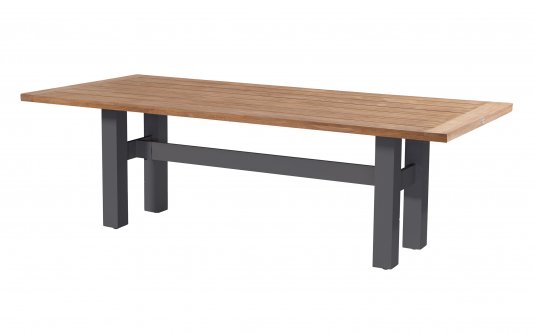 Stół ogrodowy HERON Hartman teak aluminium 240x100 cm 6-8 osobowy taras i ogród