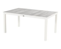 Biały stół ogrodowy COMINO aluminium blat ceramika 163 × 100 × 75 cm 