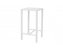 Biały stół ISEO barowy stalowy 60×60 cm – 2 kolory – horeca do ogródków piwnych