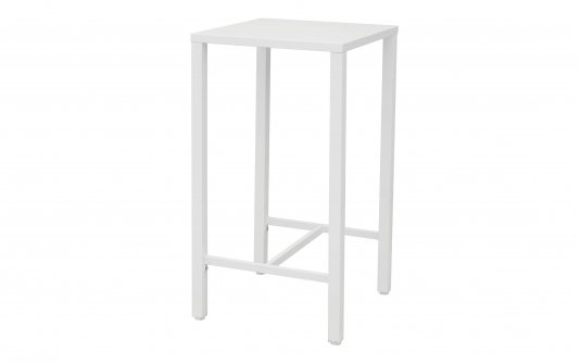 Biały stół ISEO barowy stalowy 60×60 cm – 2 kolory – horeca do ogródków piwnych Biały stół ISEO barowy stalowy 60×60 cm – 2 kolory – horeca do ogródków piwnych