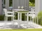 Stół barowy aluminiowy ogrodowy STELVIO Biały