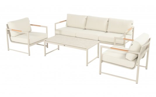 Nowoczesny aluminiowy komplet ogrodowy wypoczynkowy FONTAINE Lounge | Sklep Dekkor