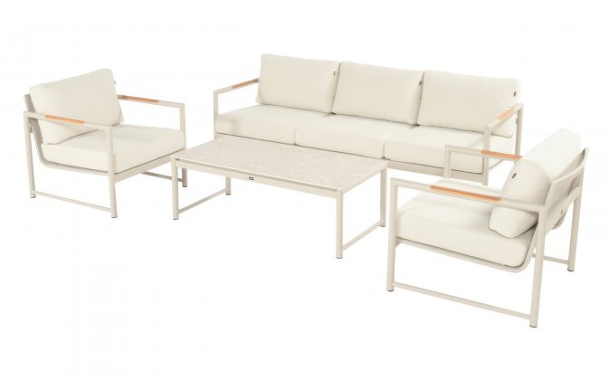 Nowoczesny aluminiowy komplet ogrodowy wypoczynkowy FONTAINE Lounge | Sklep Dekkor