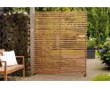 Ścianka oddzielająca na taras z drewna teakowego 153 x 185 cm