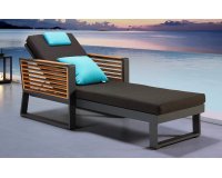 Ekskluzywny aluminiowy leżak ogrodowy NEW YORK aluminiowy  