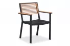 Komplet mebli stołowy 10-cio osobowy YORK Higold czarny teak