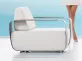 Fotel aluminiowy wypoczynkowy ONDA z poduszkami Jasnoszarymi Sunbrella