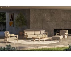 Meble wypoczynkowe ogrodowe z teaku szczotkowanego JULIA 4SO 