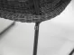 Fotel stołowy SAMOA stal nierdzewna cienoszara i technorattan Hularo szary melanż