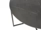 Okrągły stół o śr. 120 cm stalowy ciemnoszary ceramiczny
