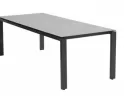 Stół ogrodowy 160x95 cm aluminiowy GOA z blatem HPLszarym