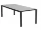 Stół ogrodowy 160x95 cm aluminiowy GOA z blatem HPLszarym