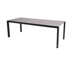 Stół ogrodowy 280x95 cm aluminiowy GOA z blatem HPLszarym