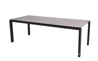 Stół ogrodowy 280x95 cm aluminiowy GOA z blatem HPLszarym