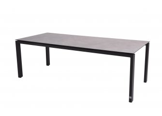 Stół ogrodowy 280x95 cm aluminiowy GOA z blatem HPLszarym