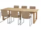 Zestaw stołowy SPARTAN + fotele PALMA