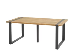 Stół ogrodowy aluminowo-teakowy ALTO 180x100 cm