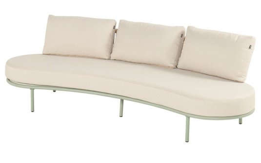 Sofa ogrodowa LUNA aluminium poduszki szerokość 200 cm kolor soft green Sofa ogrodowa LUNA aluminium poduszki szerokość 200 cm kolor soft green