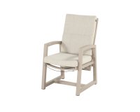 Krzesło ogrodowe GIO aluminium regulowane poduszka olefin szerokość 61 cm kolor jasnobezowy