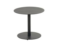 Stolik ogrodowy LUNA niski okrągły aluminium ceramika średnica 50 cm wysokość 45 cm czarny
