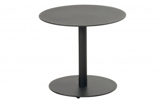 Stolik ogrodowy LUNA niski okrągły aluminium ceramika średnica 50 cm wysokość 45 cm czarny Stolik ogrodowy LUNA niski okrągły aluminium ceramika średnica 50 cm wysokość 45 cm czarny