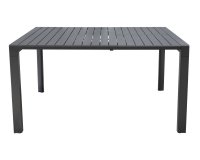 SPALATO stół ogrodowy aluminiowy rozkładany 100–150×150 antracytowy