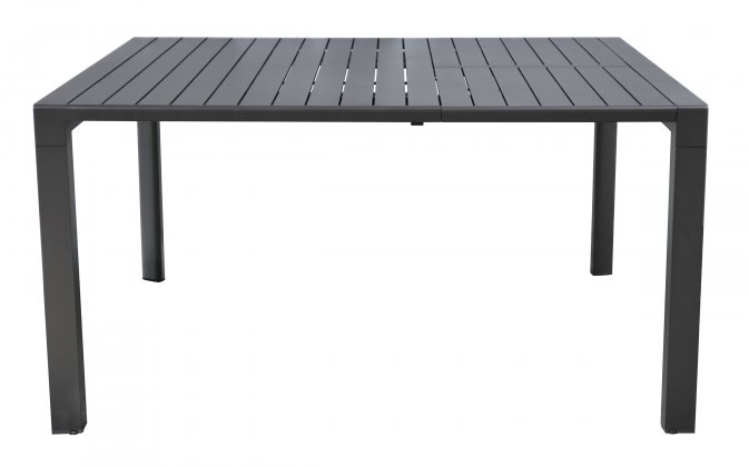 SPALATO stół ogrodowy aluminiowy rozkładany 100–150×150 antracytowy
