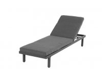 Leżak ogrodowy aluminiowy ciemnoszary AVEIRO Hartman