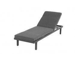 Leżak ogrodowy aluminiowy ciemnoszary AVEIRO Hartman