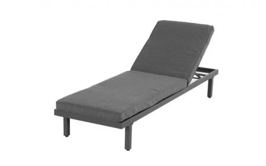 Leżak ogrodowy aluminiowy ciemnoszary AVEIRO Hartman