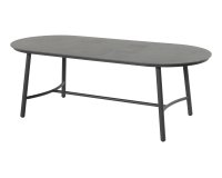 Stół ogrodowy FLORA Hartman owalny 220×100 cm, aluminium + blat ceramika kolory antracyt 