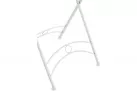 Okrągły stolik metaloplastyka 70 cm w stylu vintage TEGAL kolor BIAŁY