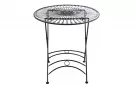 Okrągły stolik metaloplastyka 70 cm w stylu vintage TEGAL kolor BRĄZ