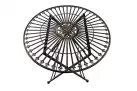Okrągły stolik metaloplastyka 70 cm w stylu vintage TEGAL kolor BRĄZ