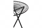 Okrągły stolik metaloplastyka 70 cm w stylu vintage TEGAL kolor BRĄZ