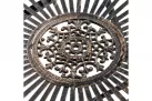 Okrągły stolik metaloplastyka 70 cm w stylu vintage TEGAL kolor BRĄZ