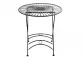 Okrągły stolik metaloplastyka 70 cm w stylu vintage TEGAL kolor BRĄZ